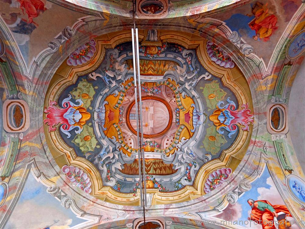 Graglia (Biella) - Soffitto della cappella degli Esercizi del Santuario della Madonna di Loreto